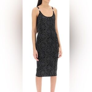 Versace Elegant Black  Dress with Pattern, mid length. Classy (size 2-4 )